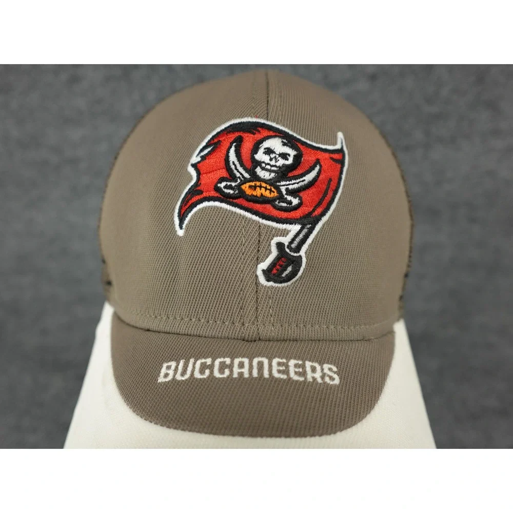 Reebok NFL Equipment Tampa Bay Buccaneers‎ Hat Mens OSFA Brown Good Trucker Mesh